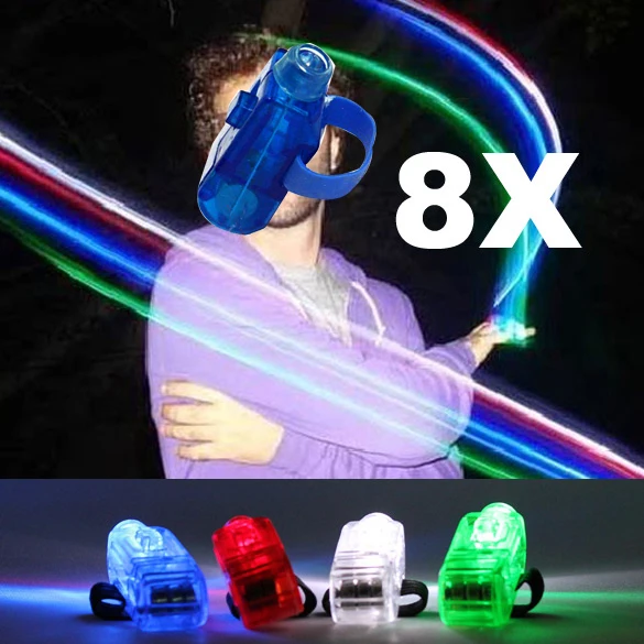 8 шт. LED кольцо-лазер на палец свет лучевой фонарь партии @ Z177 | Игрушки и хобби