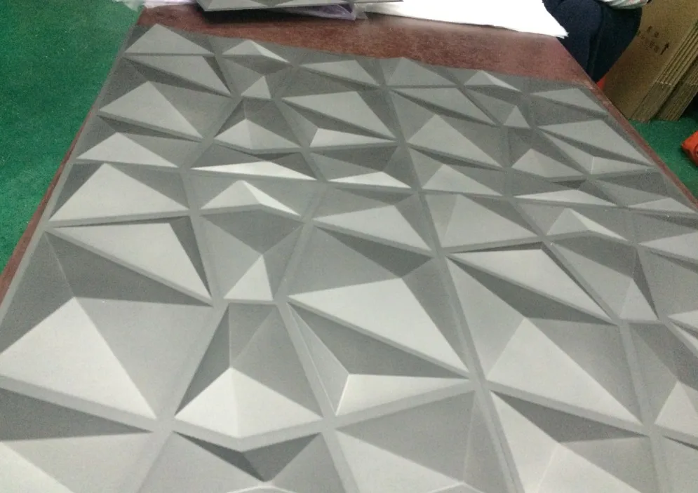 9 шт. 30x30 см 3D настенная доска Геометрическая огранка Алмазная деревянная резная Настенная Наклейка 3D фоновая Настенная Наклейка Декор панели домашний декор