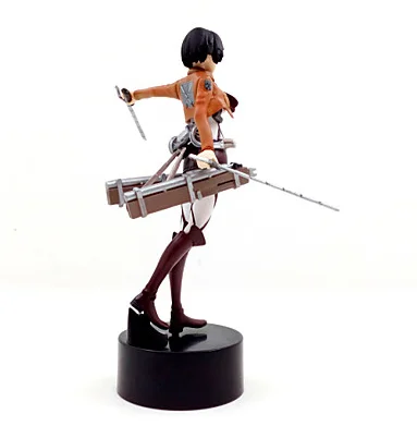 Фигурки героев аниме по мотивам атаки титанов Mikasa Ackermann ПВХ 14 см модель игрушки