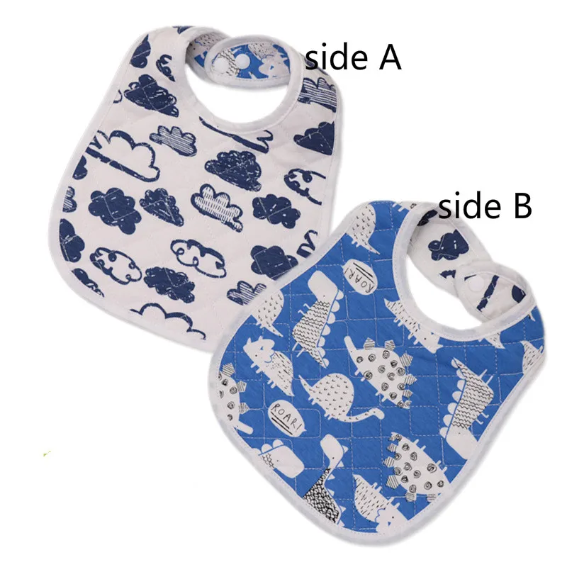 30*22.5cm New Infant Baby Girl Boy Bib Kid Toddler Dinner Food Feeding Bibs Double-deck 100% Cotton Burp Cloths Saliva Towel | Детская