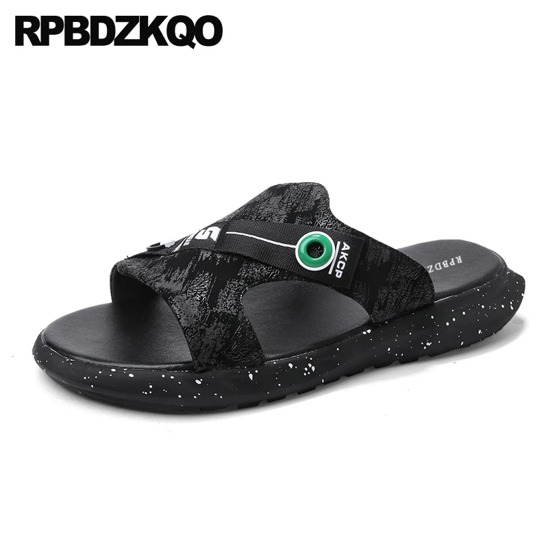 

Slip On Slippers Fashion Native Leather Mens Sandals 2021 Summer Outdoor Famous Brand Open Toe Shoes Slides Waterproof Italian