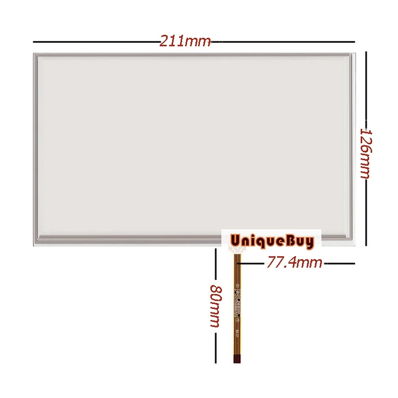 

Original 9inch 211*126mm HSD090IDW1 AT090TN10 12 Resistive Touch Screen Replacement