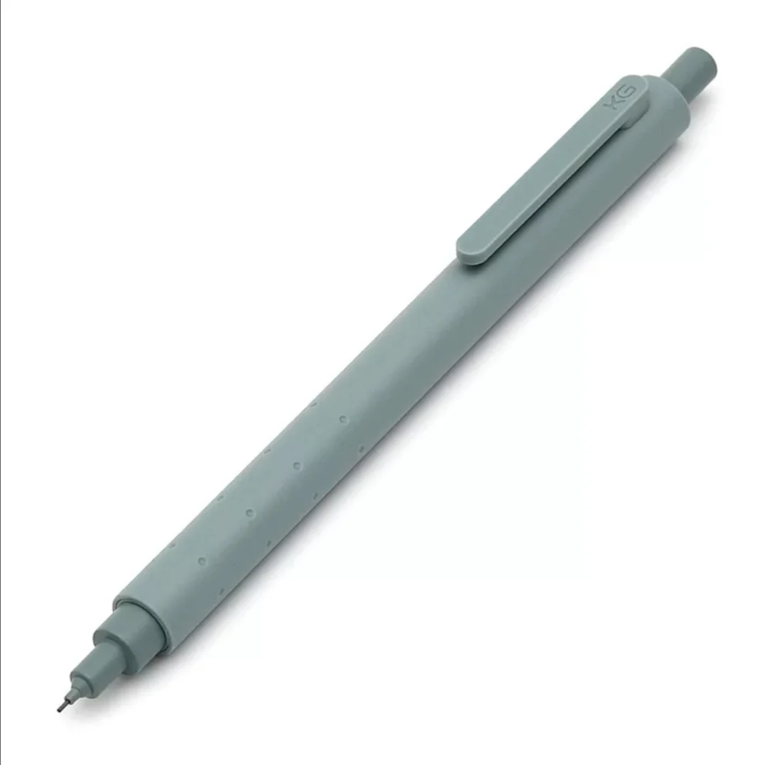 Green KACO KG Drafting Mechanical Pencil Anti Breaking Core Lead Holder 0.5mm And HB 2B box lead Optional Office School Supplies - Цвет: Green