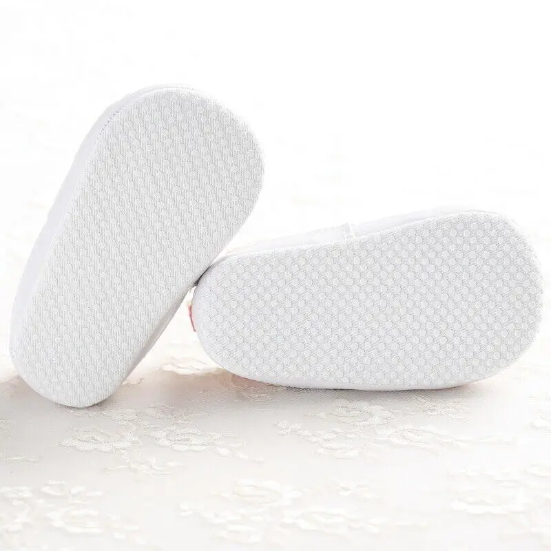 

Newborn Baby Girl Soft Sole Canvas Crib Shoes Anti-slip Sneaker Prewalker Cotton Soft Shoes