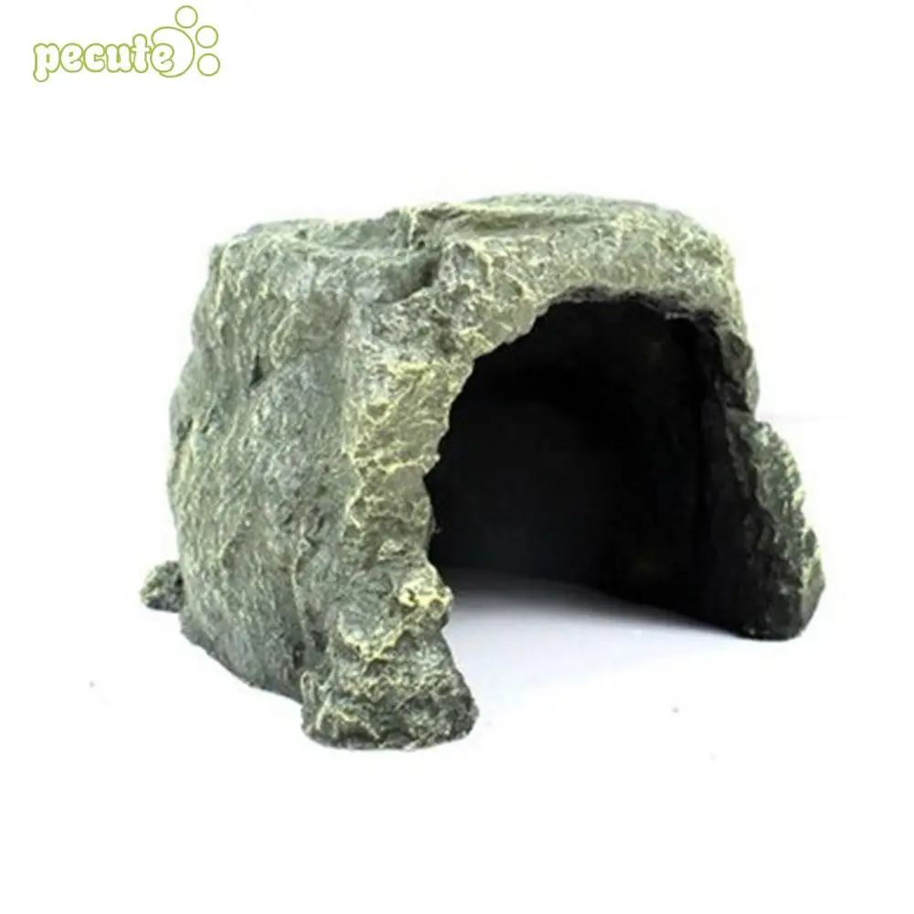 Креативный пещера укрытие для рептилий скрытый отдых орнамент автонапиток