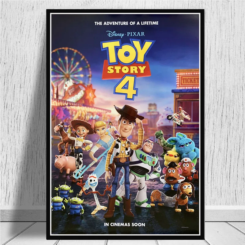 Posters and Prints Toy Story 4 Movie Poster Wall Art Picture Canvas Painting for Room Home Decor - Цвет: 0017