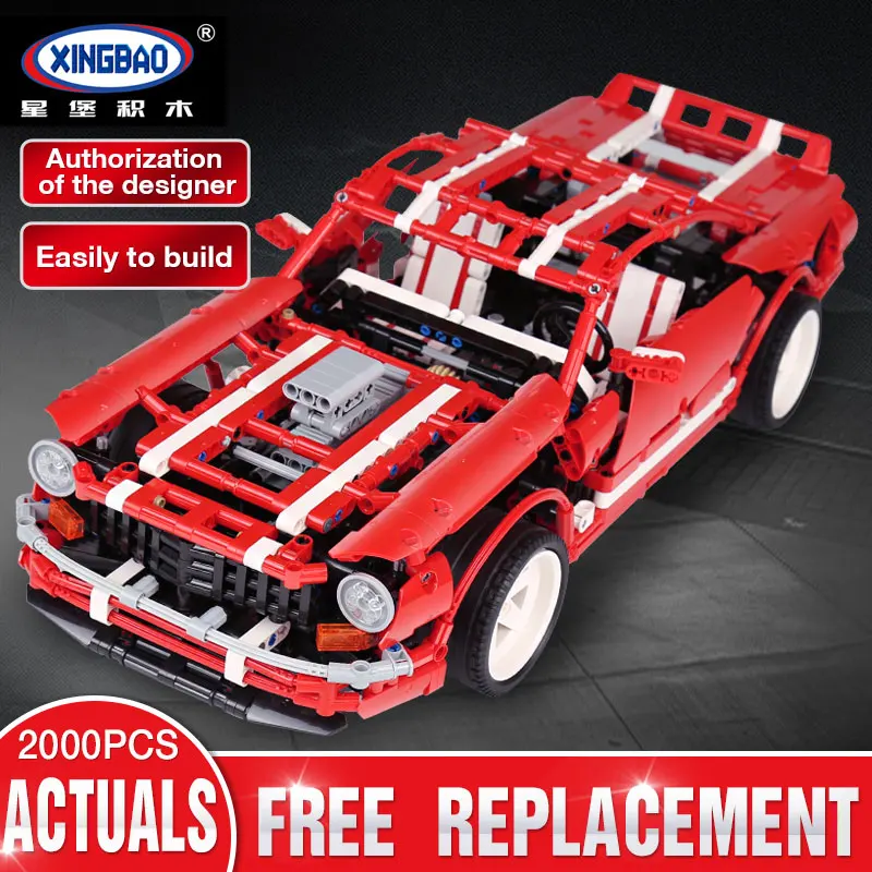 XingBao креативный городской автомобиль Racer MOC строительные блоки для детей сборный