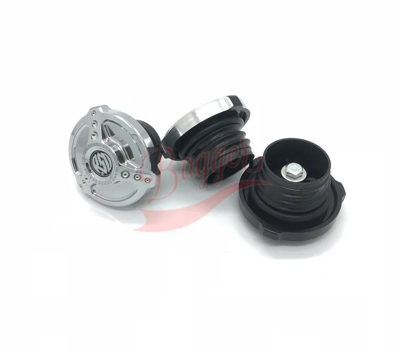 Motocicleta CNC Vallas De Gas Tapa Del Tanque de combustable Cubierta Negro Para Harley Sportster XL883 1200 FXD Dyna Softail FL|tanque harley|flgas