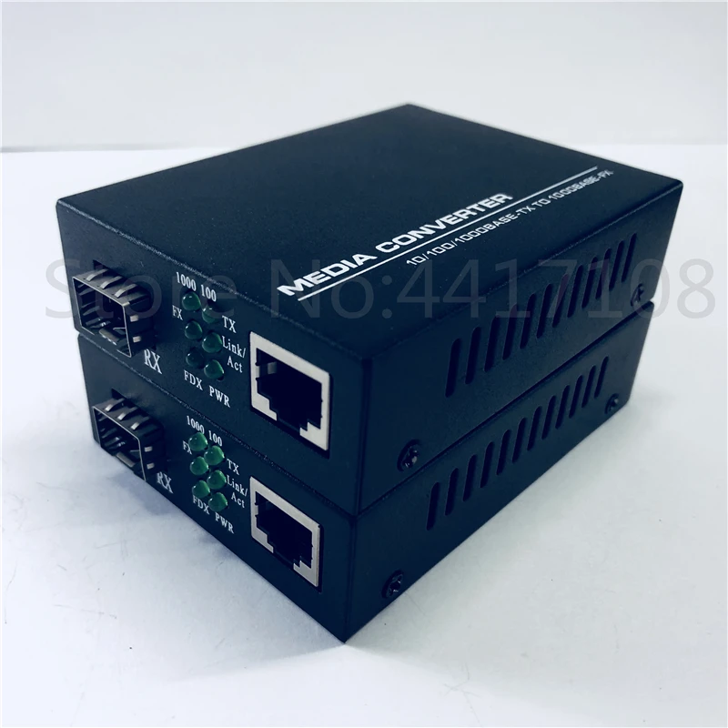 2 шт. медиаконвертер SFP Fiber RJ45 gigabit GPON/OLT 1000 Мбит/с|Оптоволоконное оборудование| |