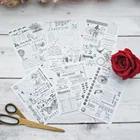 6 листовпартия, бумажные стикеры для творчества, 10,5*12,8 см