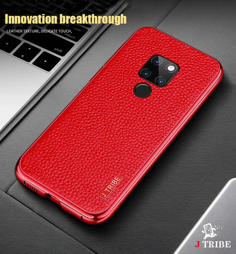 Vpower высококачественный кожаный чехол для huawei mate 20 pro, чехол с металлической рамкой для huawei mate 20 pro, защитная крышка