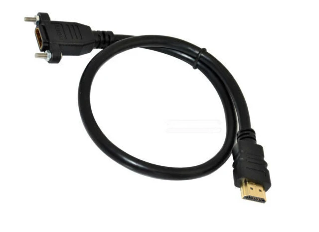 50 см V1.4 3D HDMI штекер к женскому M/F позолоченный видео кабель Линия Панель Крепление