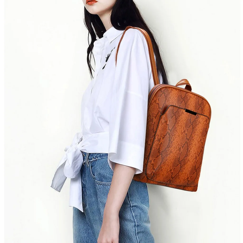 Женский винтажный рюкзак с серпантином для девочек школьный подростков сумка