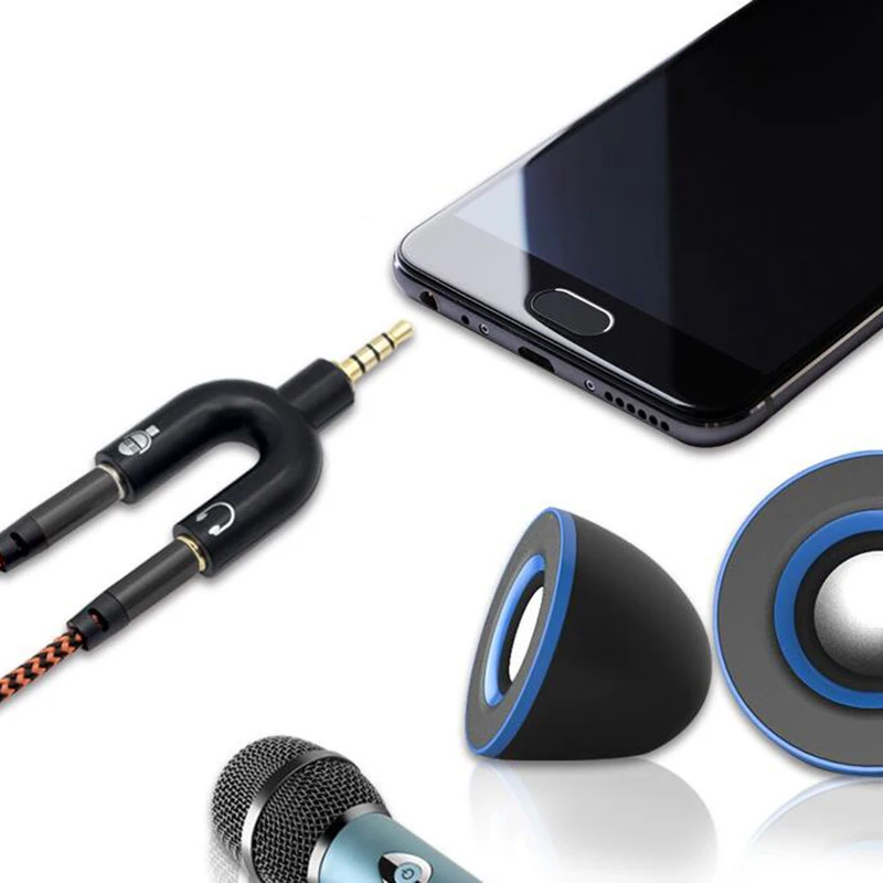 3 5 мм стерео сплиттер для Смартфона MP3 MP4 плеер Y-образный аудио штекер наушников
