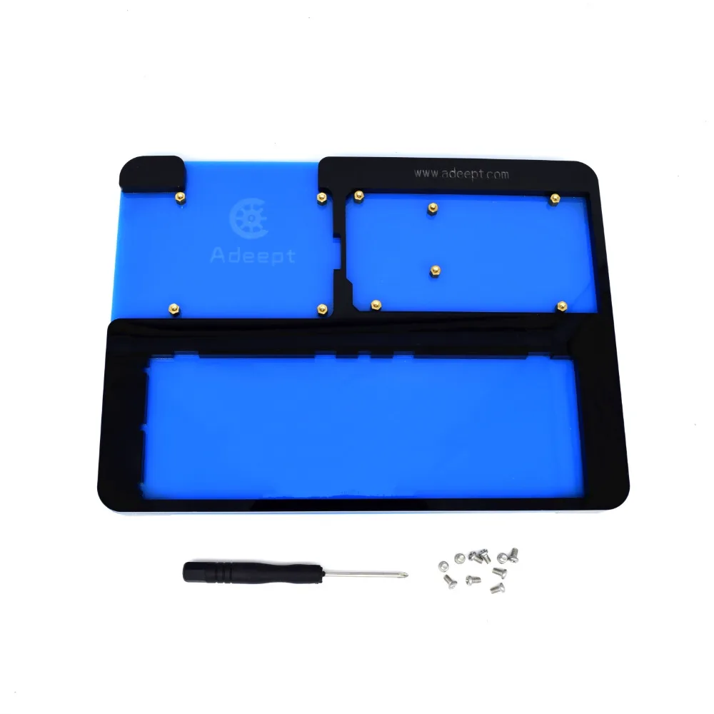 Акриловый держатель макетной платы Adeept 5 в 1 для Arduino UNO R3 Mega 2560 Raspberry Pi 3|acrylic|acrylic