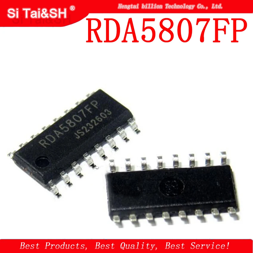 10 шт. RDA5807FP SOP-16 RDA5807 SOP 5807FP SOP16 SMD FM стерео радио чип | Электронные компоненты и