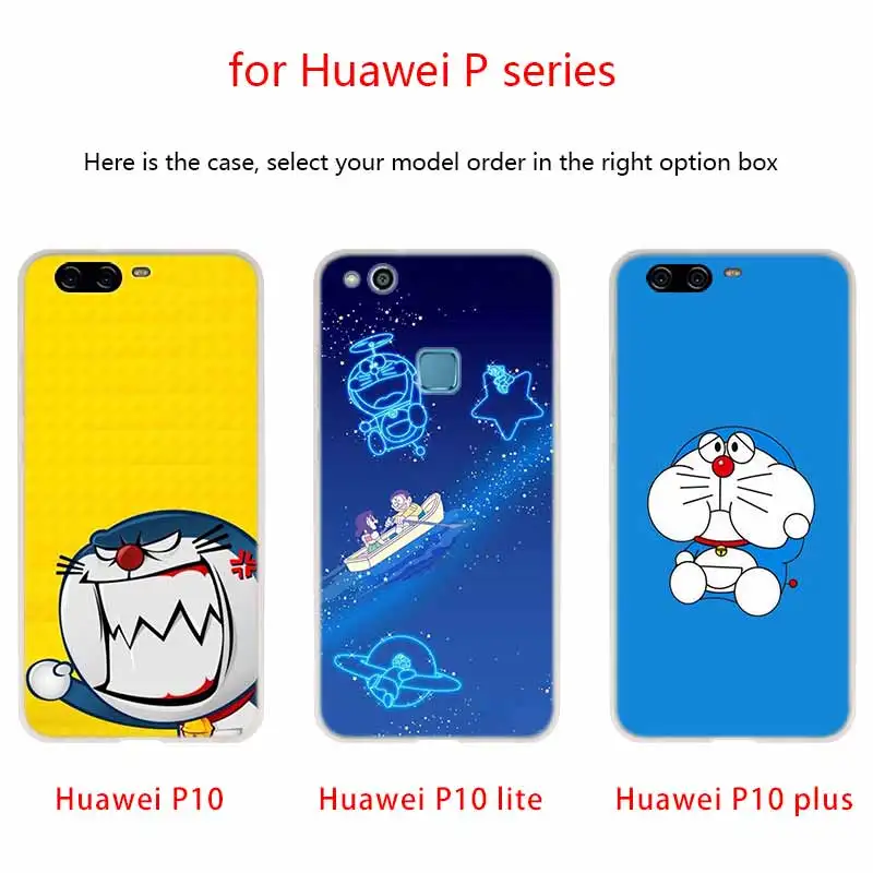 Чехол MLLSE Doraemon силиконовый мягкий чехол из ТПУ для Huawei P30 P40 P20 Pro P10 P9 Lite P Smart Z 2020 |