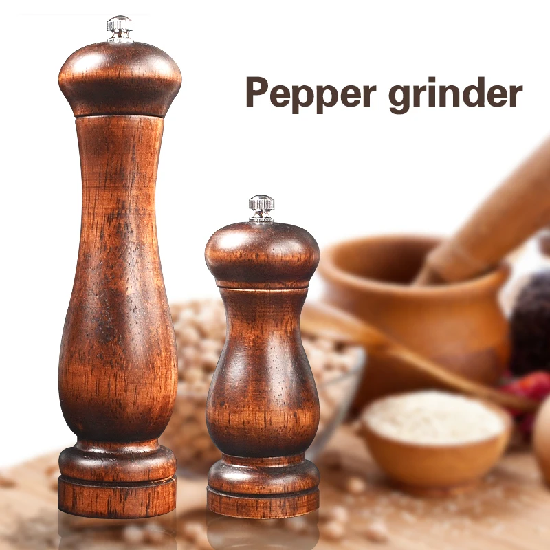 Мельница для соли и перца ручной механизм дубовая мельница кухонные инструменты