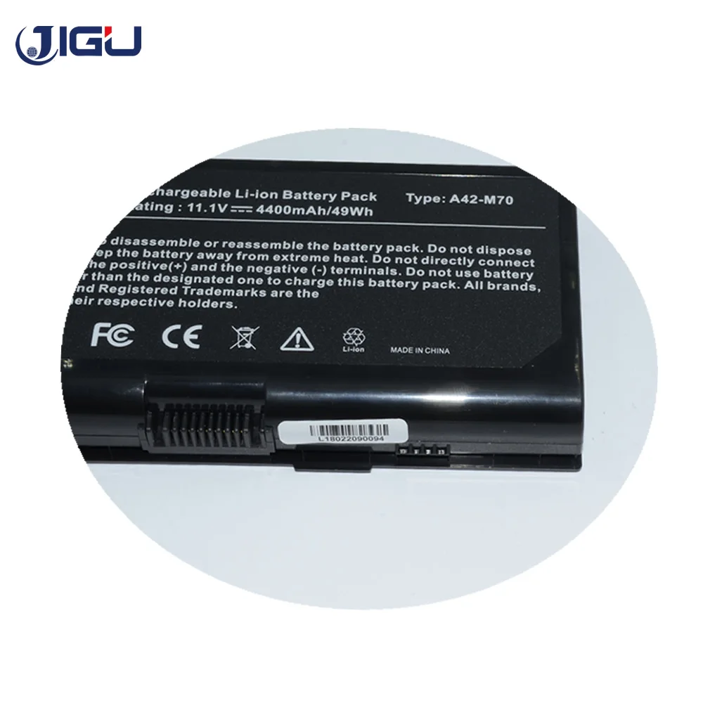 JIGU Аккумулятор для ноутбука Asus G71V M70SA N90SV X71T X71V X72F X72V X72J X72D N90S N70S M70L G72G G71G F70S x71m70t