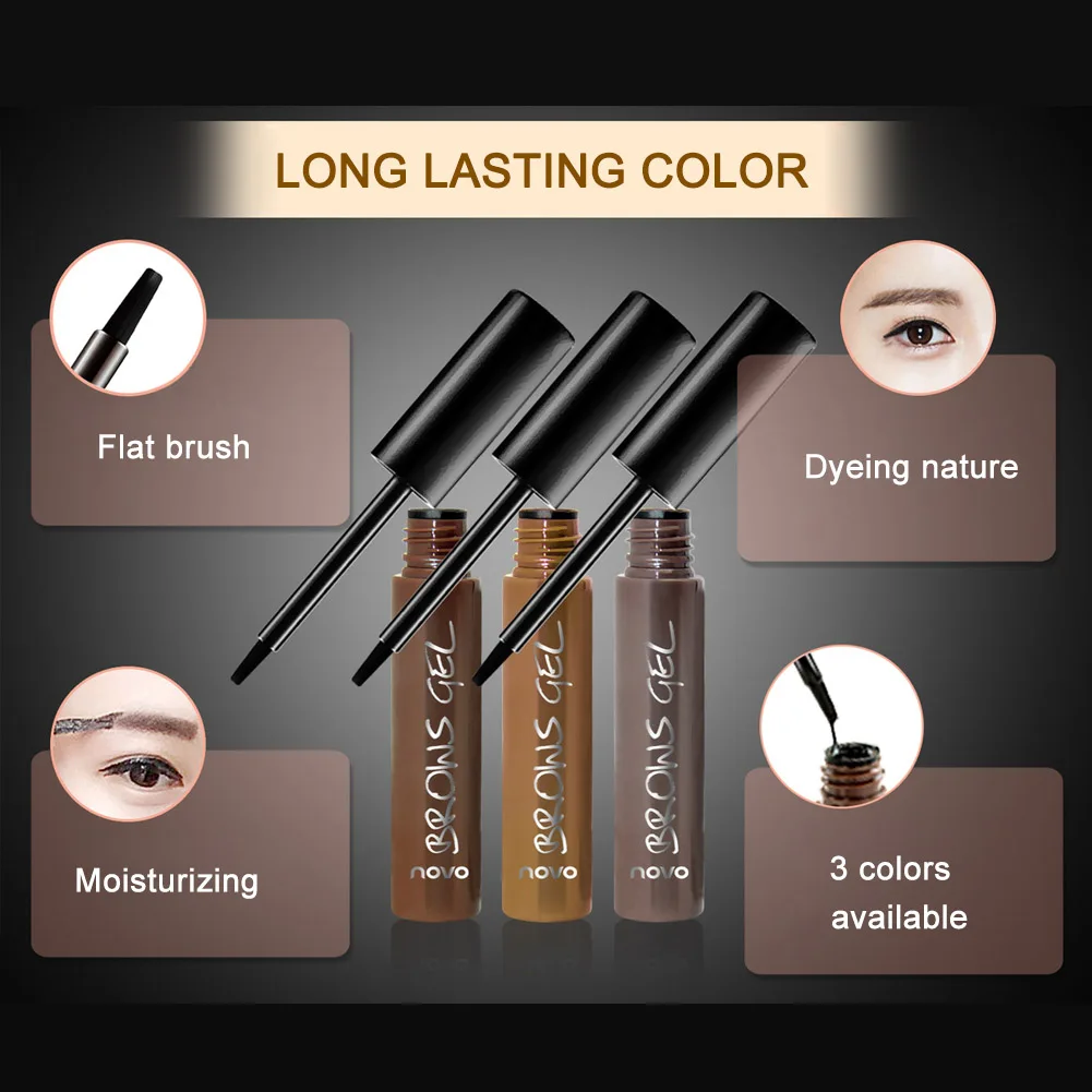 Горячая краска для бровей гелевый крем срывания водостойкий стойкий оттенок