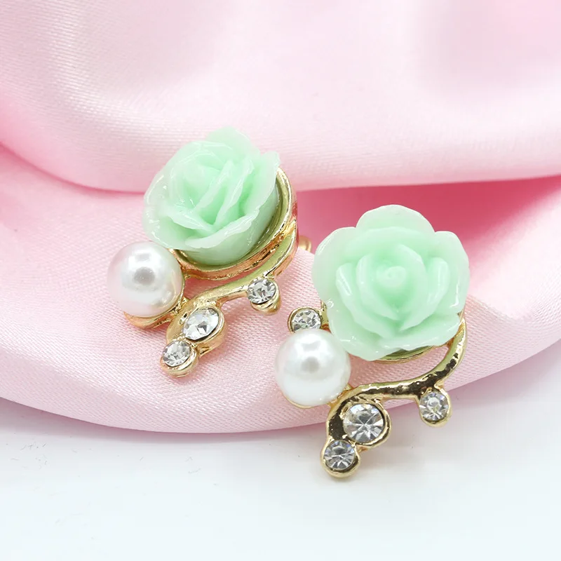 Новые ювелирные изделия хрустальные серьги гвоздики с искусственным жемчугом