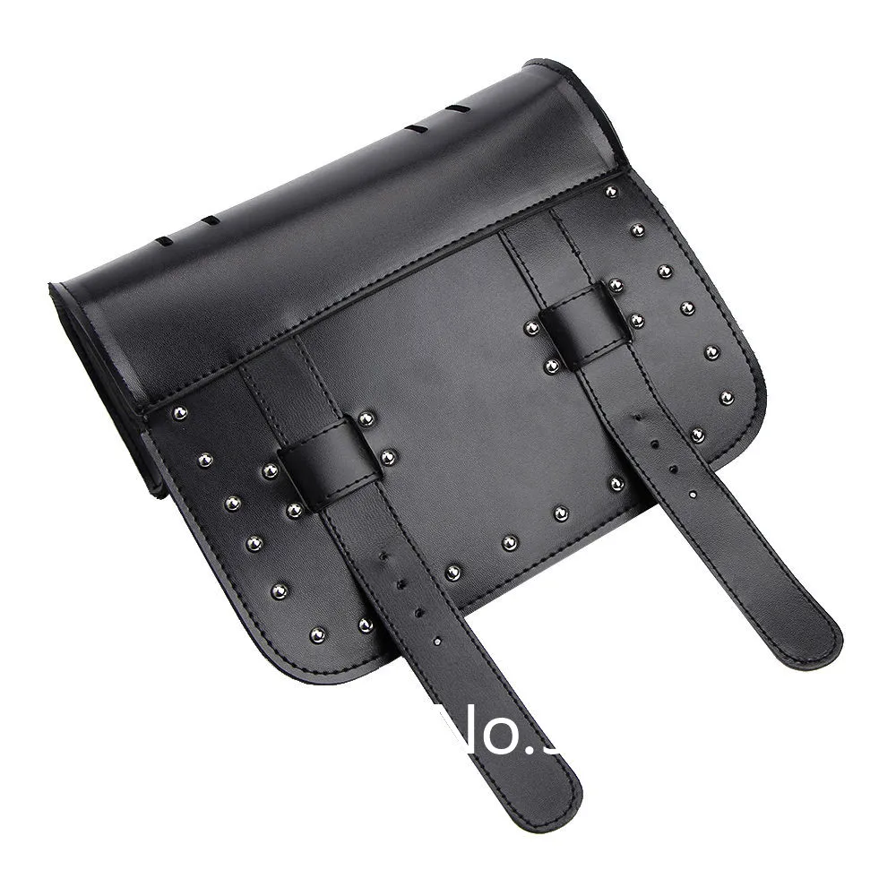 Мотоциклетная сумка для инструментов черная руля сиденья Harley Cruiser Chopper Bobber