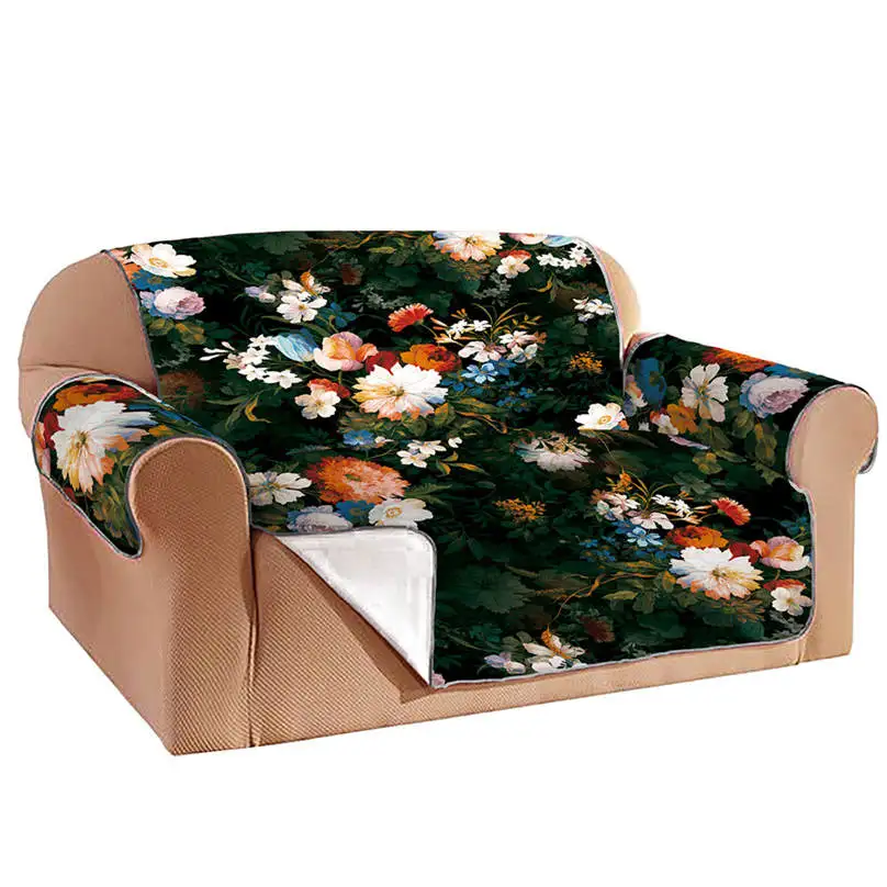 Sofa Cover Чехол для дивана, черный чехол с рисунком, чехол для дивана, чехол для дивана, коврик для дивана, хлопковая ткань, четыре сезона, полотенце для дивана, cubierta, диван#15 - Цвет: Sofa Cover