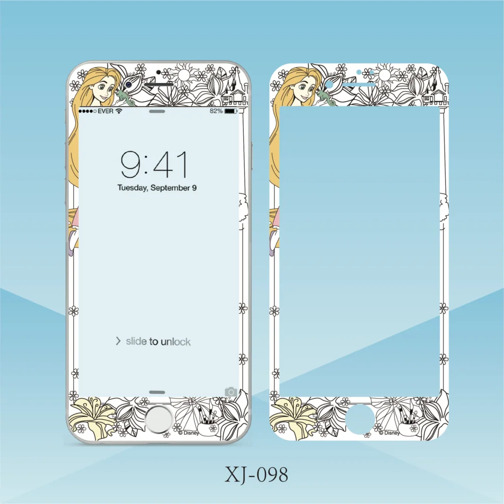 9 H закаленное стекло для iphone 6 6s 7 8 Plus протектор экрана Русалка Алиса принцесса Рапунцель моя мелодия узор