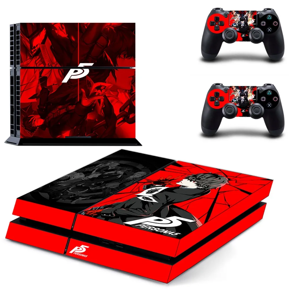 Persona 5 PS4 наклейка Виниловая КОЖА для Sony Playstation 4 консоль и наклейки на регулятор|skin