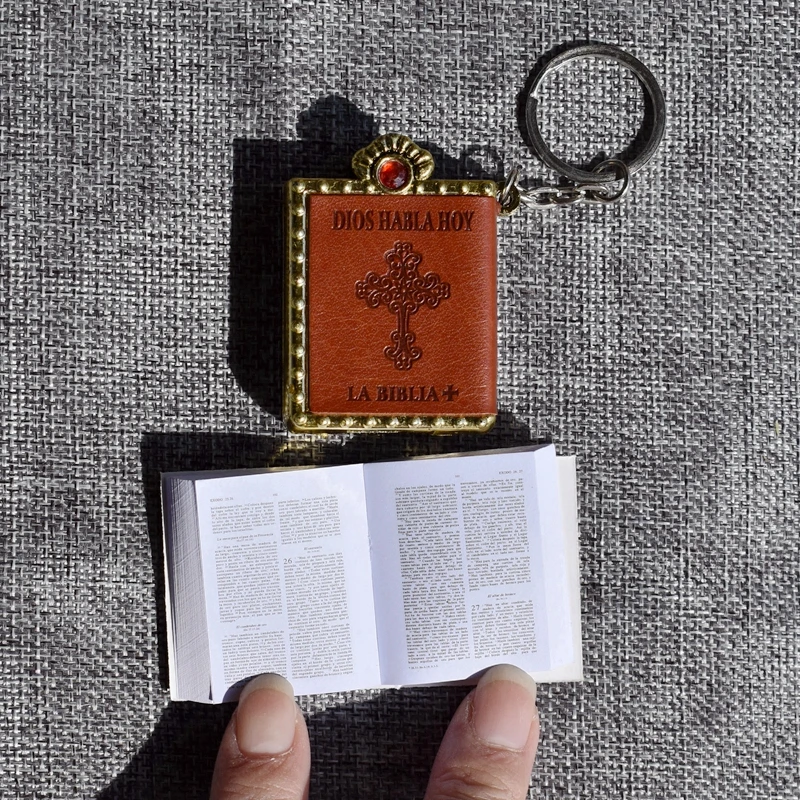 Новый мини Библейский брелок испанский шрифт святая Библейская книга