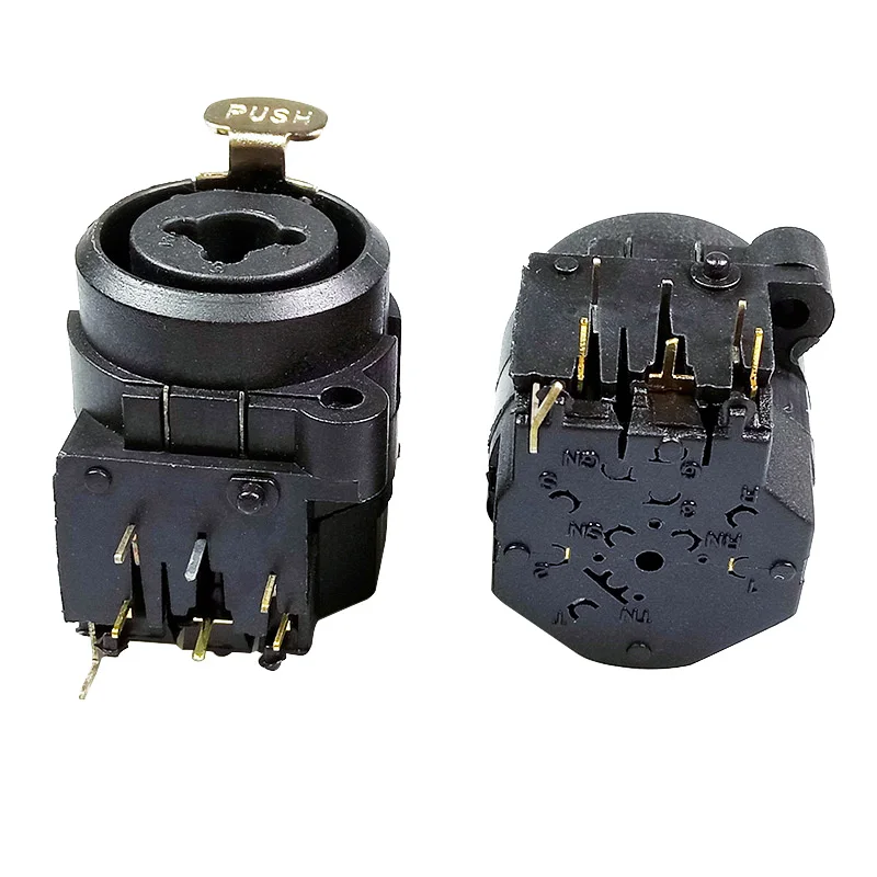 100 шт./лот Угловые двойного Функция аудио Jack 1/4 &quot6 35 мм разъем + 3 Pin XLR Женский Джек
