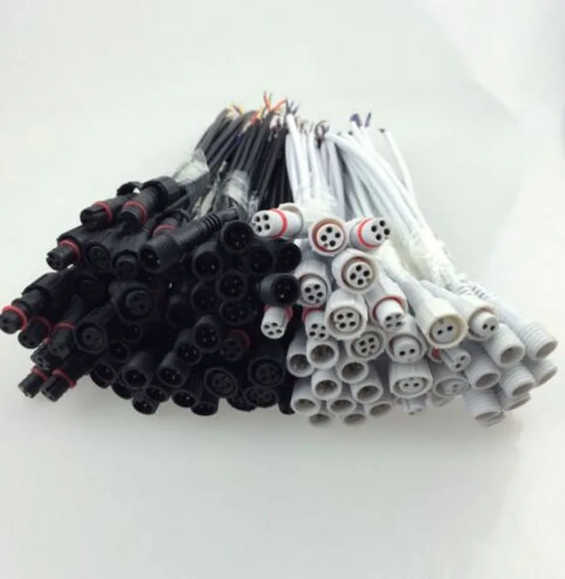 Водонепроницаемый разъем 2 3 4 pin jack черный/белый/прозрачный Аксессуары для