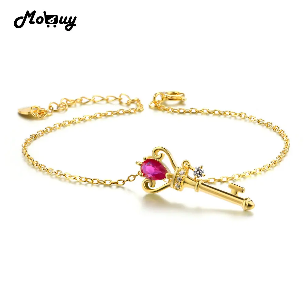 Женский браслет из серебра 925 пробы с золотым покрытием|bracelets & bangles|bracelet braceletfine