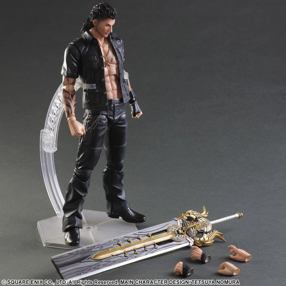 Игра ИСКУССТВО Final Fantasy Figure XV гладиолус амицития фигурка PA 25 см ПВХ игрушки Play Arts Kai