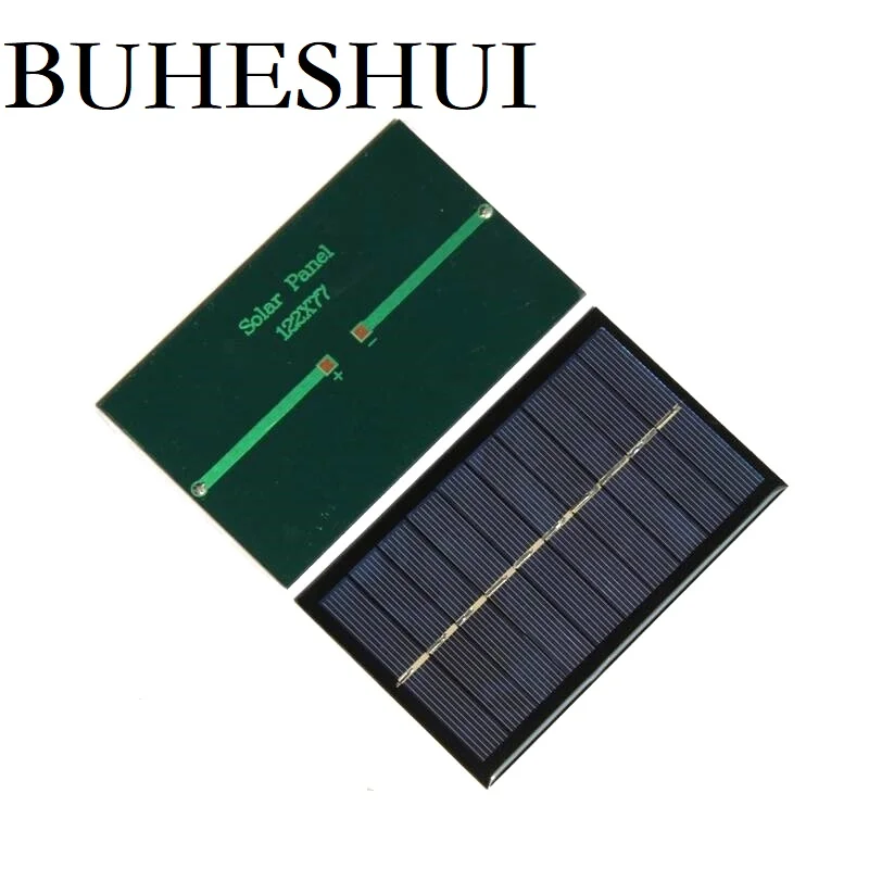 BUHESHUI 280MA 5V мини модуль солнечной батареи поликристаллическая Солнечная Панель