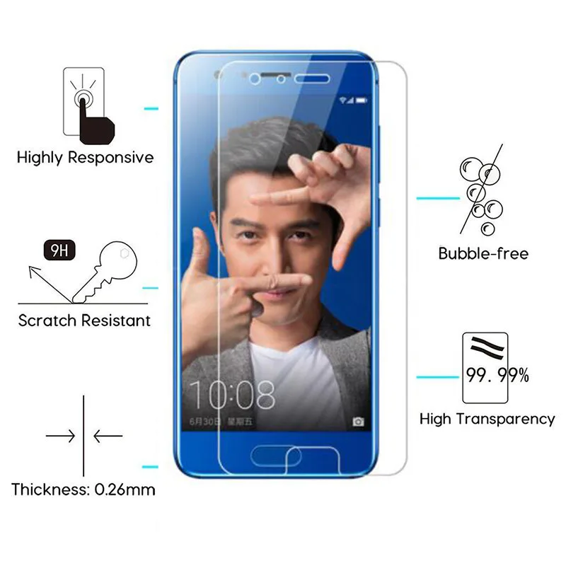 Для Huawei Y5 ii стекло для Nova Honor 9 пленка 5A Защитная 2 Plus 2i защита экрана закаленное