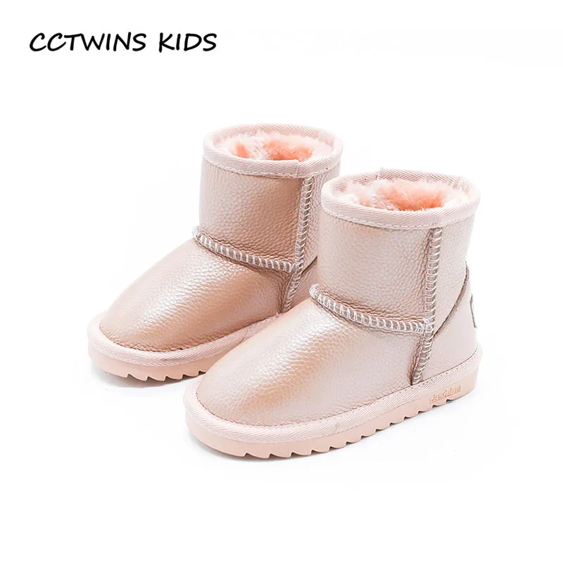 CCTWINS KIDS/2017 г. Детские ботинки из натуральной кожи для маленьких девочек Брендовые
