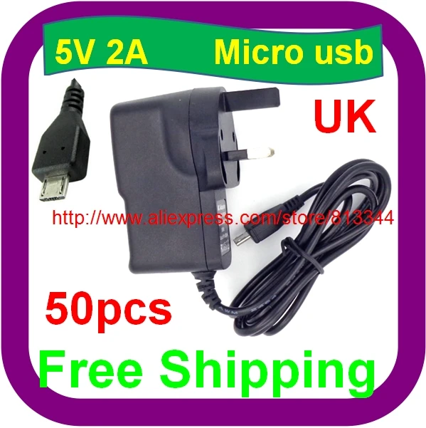 50 шт в наборе интеллигентая (ый) IC решения 5V2A Ras PI 2 Raspberry Питание Блок адаптер