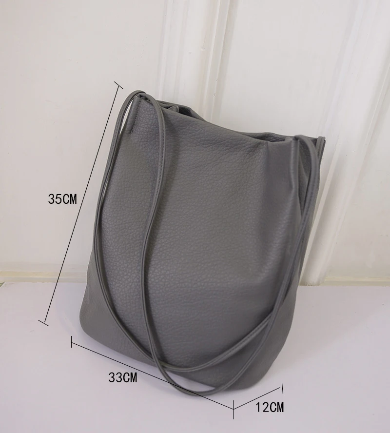 Женские сумки 2018 большие через плечо для покупок женская сумка ведро из кожи