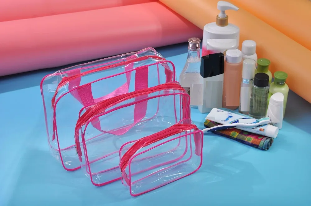 CAMMITEVER 3 шт./компл. коричневый синий розовый черный дорожная косметичка для