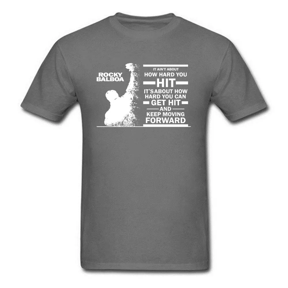 Рокки Бальбоа мужская летняя футболка из 100% хлопка топы с круглым вырезом