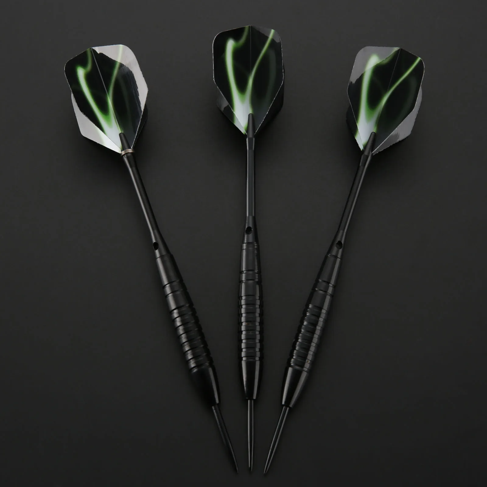 Профессиональный 3 шт. 22 г Сталь дротики с игольчатым наконечником цвета черного