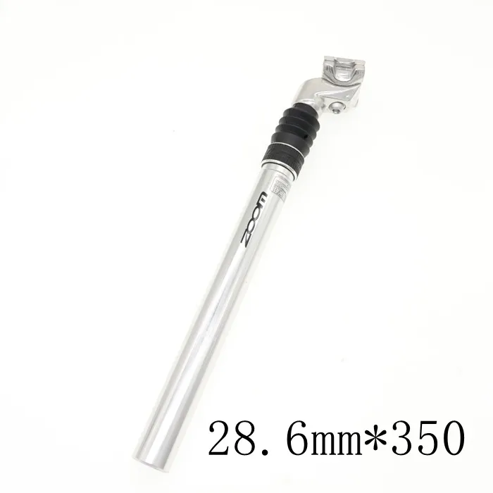 286x350mm sliver Зум Подседельный штырь для 25,4 амортизатор демпфирования Alu MTB горный велосипед Подседельный штырь 25,4 28,6 30,9 мм 350 мм - Цвет: 286x350mm sliver
