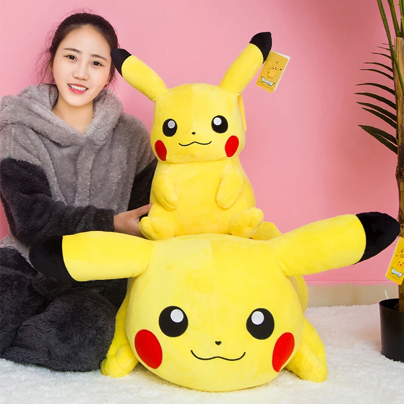 Плюшевые игрушки Pikachu 1 шт. 20 70 см милые мягкие в виде животных популярные для