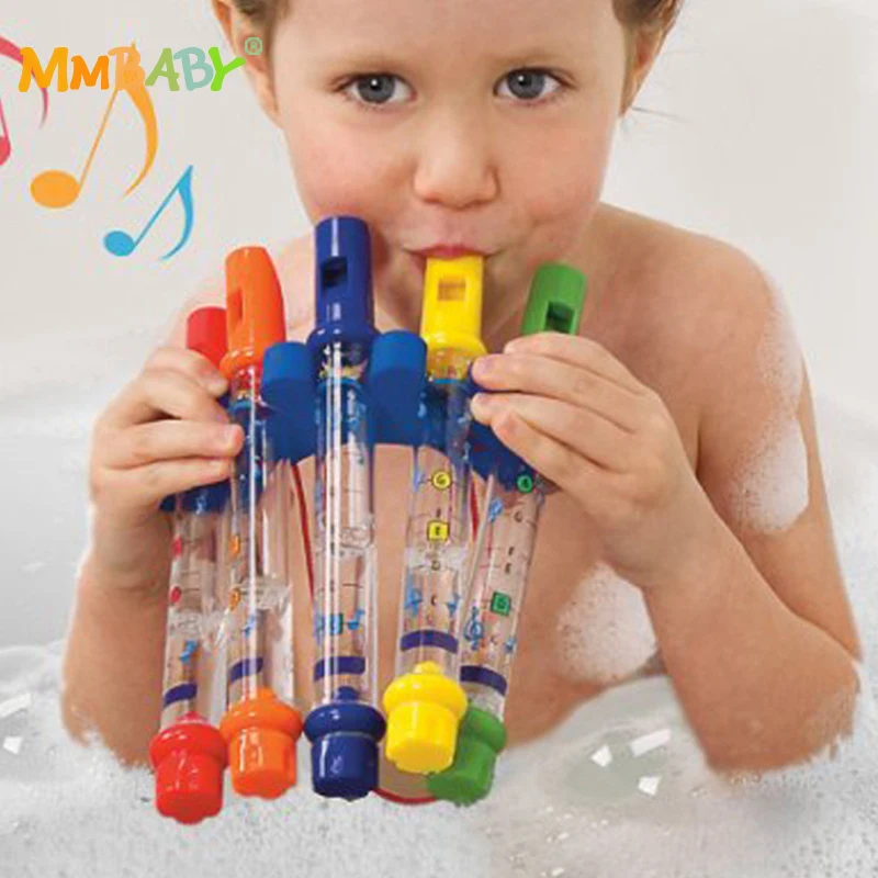 MMBABY 5 шт./компл. детей водные флейты игрушки ванны Пластик веселой музыкой звук