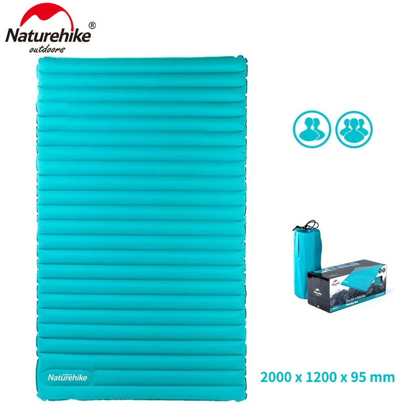Надувной матрас NatureHike для 2 ~ 3 человек 200x12 0/140x9 5 см портативный воздушный коврик