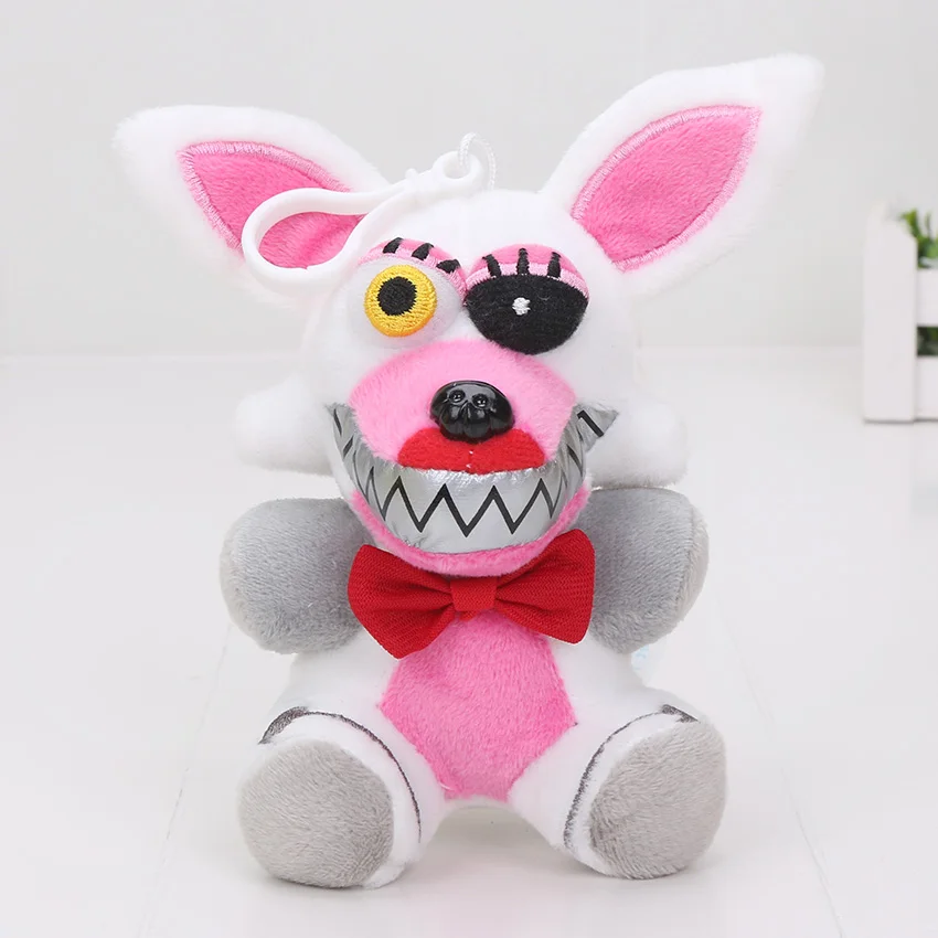 Nightmare mangle 14 см Five Nights At Freddy's FNAF плюшевые Фокси Бонни и Чика Золотой Фредди кошмар Фредди медведь брелок кулон дети плюшевые игрушки - Цвет: Nightmare mangle