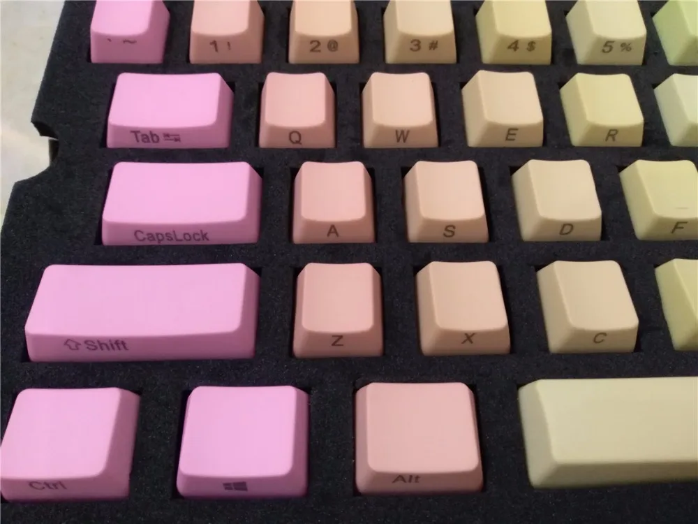 Механическая клавиатура, колпачки, радужная PBT cherry mx OEM, Игровая клавиатура, многоцветная, 104, keycap, IKBC, покер, использование ANSI