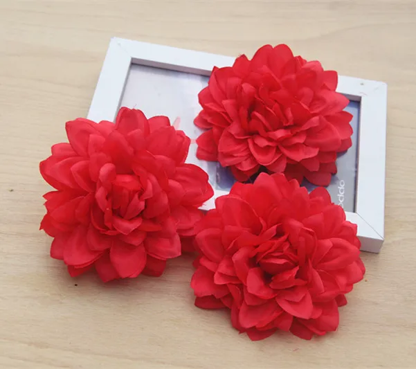 10 шт./декоративные цветы имитация Далии сделай сам тапочки шляпа с цветком брошь