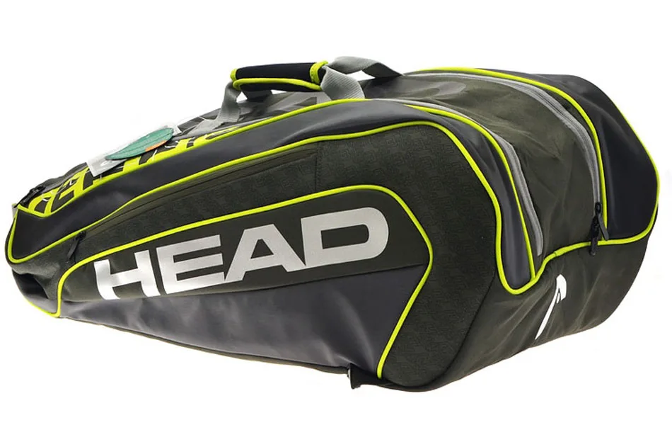 Брендовая теннисная сумка Head Novak Djokovic, фирменная Теннисная ракетка, сумка большой вместимости 6-9, теннисный рюкзак для ракеток Tenis